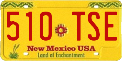 NM license plate 510TSE