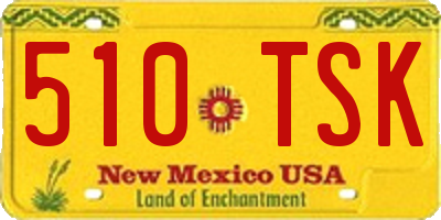 NM license plate 510TSK