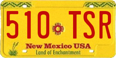 NM license plate 510TSR