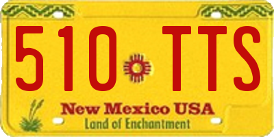 NM license plate 510TTS