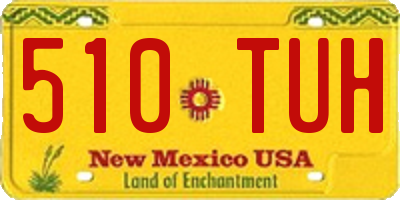 NM license plate 510TUH