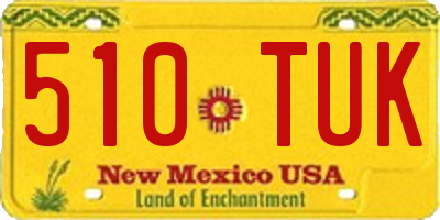 NM license plate 510TUK