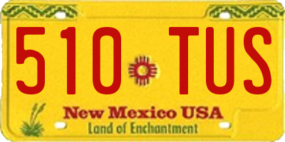 NM license plate 510TUS