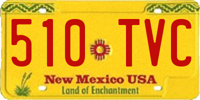NM license plate 510TVC