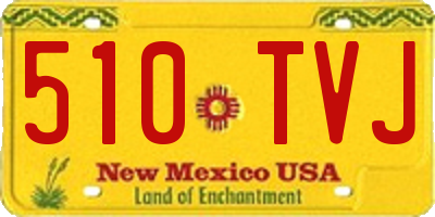 NM license plate 510TVJ