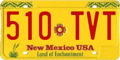 NM license plate 510TVT