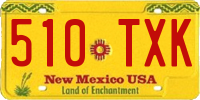NM license plate 510TXK