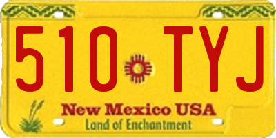 NM license plate 510TYJ