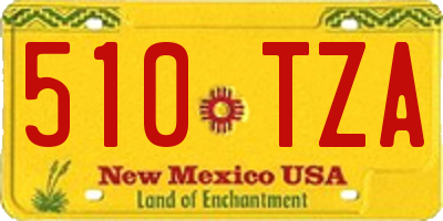 NM license plate 510TZA