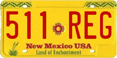 NM license plate 511REG