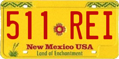 NM license plate 511REI
