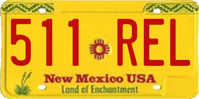 NM license plate 511REL