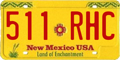 NM license plate 511RHC