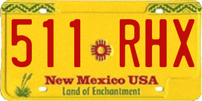 NM license plate 511RHX