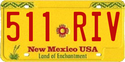 NM license plate 511RIV
