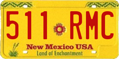 NM license plate 511RMC