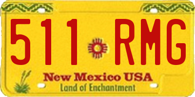 NM license plate 511RMG
