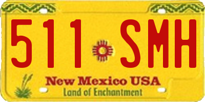 NM license plate 511SMH