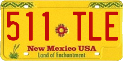 NM license plate 511TLE