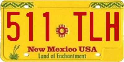 NM license plate 511TLH