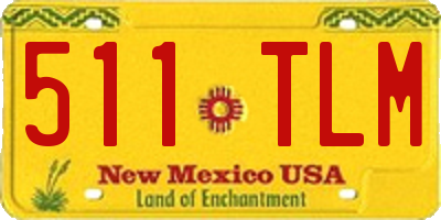 NM license plate 511TLM