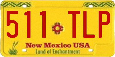 NM license plate 511TLP