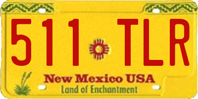 NM license plate 511TLR