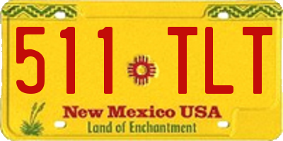NM license plate 511TLT