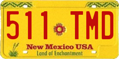 NM license plate 511TMD