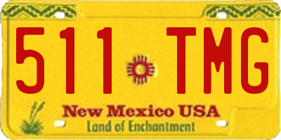 NM license plate 511TMG