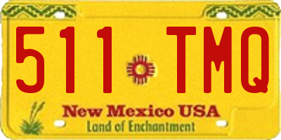 NM license plate 511TMQ
