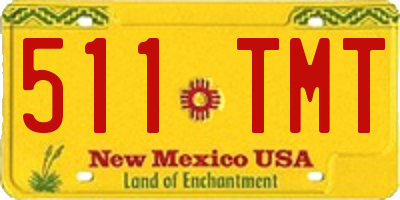 NM license plate 511TMT