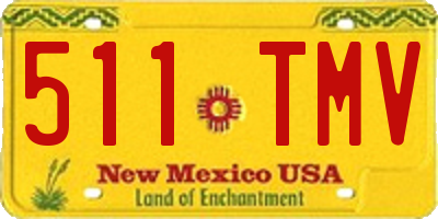 NM license plate 511TMV