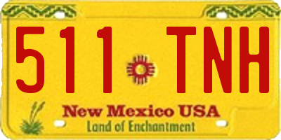 NM license plate 511TNH