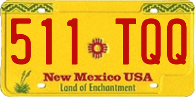 NM license plate 511TQQ