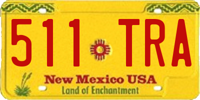 NM license plate 511TRA