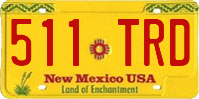 NM license plate 511TRD