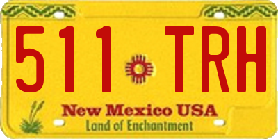 NM license plate 511TRH