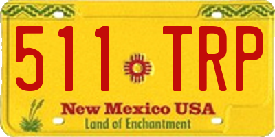 NM license plate 511TRP