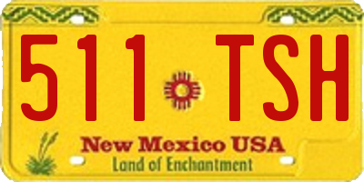 NM license plate 511TSH