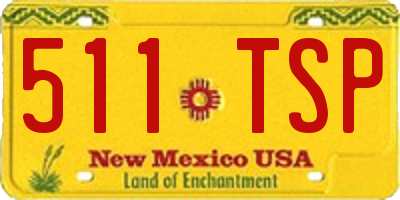 NM license plate 511TSP