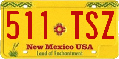 NM license plate 511TSZ