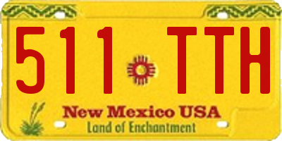 NM license plate 511TTH