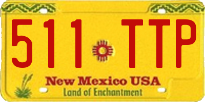 NM license plate 511TTP