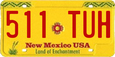 NM license plate 511TUH