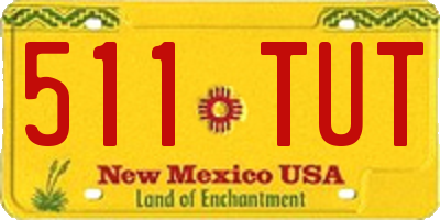 NM license plate 511TUT