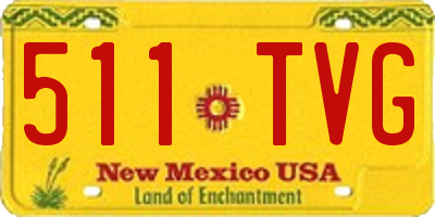 NM license plate 511TVG