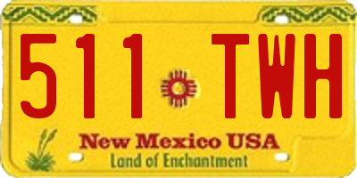 NM license plate 511TWH