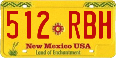 NM license plate 512RBH
