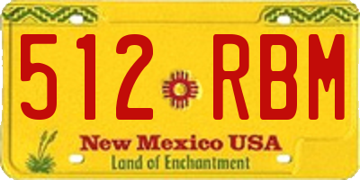 NM license plate 512RBM